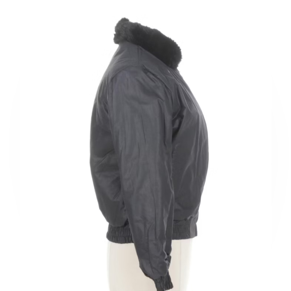 100% rabbit fur reversible bomber jacket. Great condition, vintage*black - Picture 7 of 12